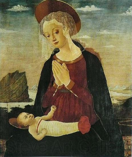 Alesso Baldovinetti Virgin and Child Norge oil painting art